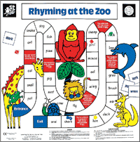 Rhyming at the Zoo Floor Game